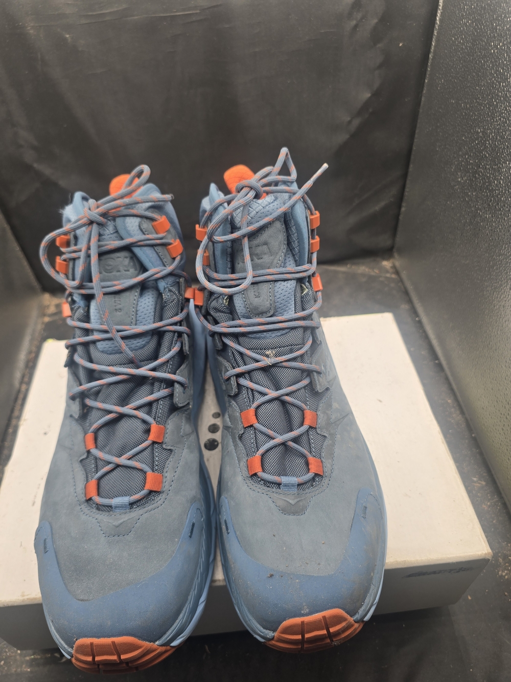 Hoka‎ Light Blue and Orange Running Shoe